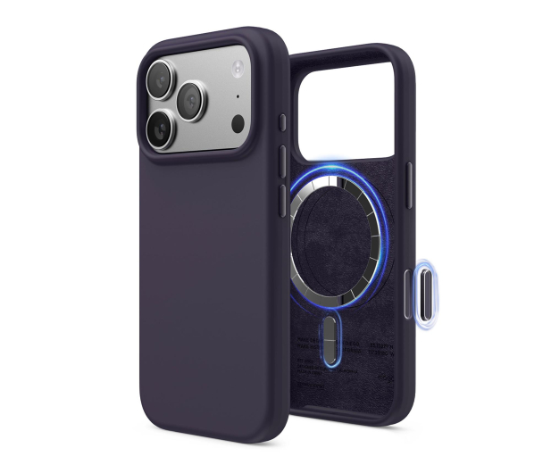 Elago Magsafe Silicon Case do iPhone 17 PRO Deep Purple - 1360499 - zdjęcie